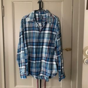Faded Glory mens flannel, blue, XL, good condition